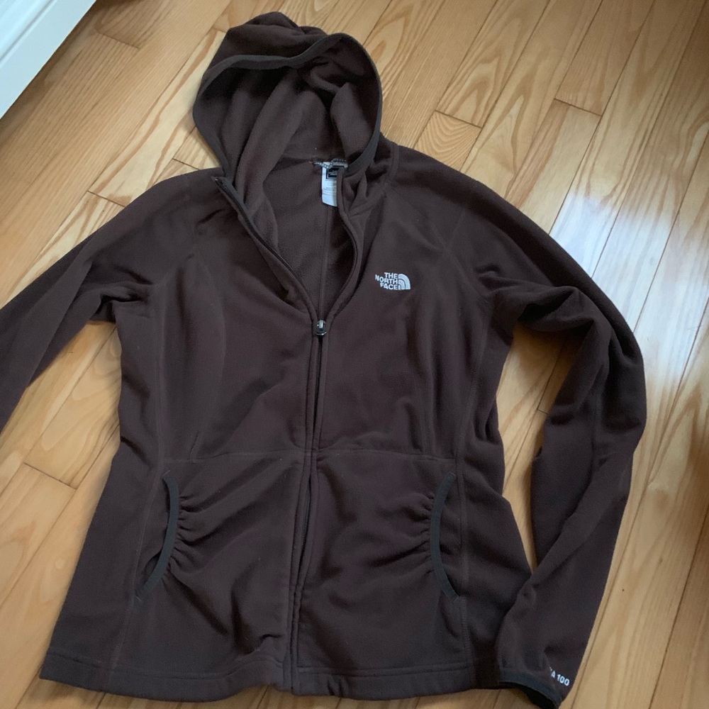 Brown north face fleece
